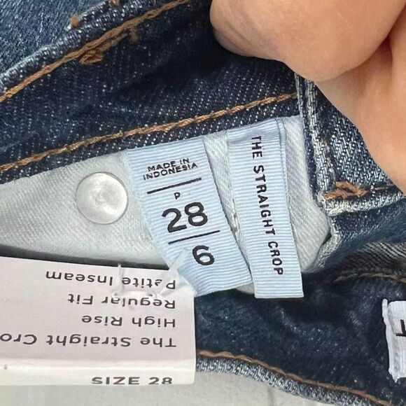 NWT LOFT The Straight Crop High Rise Jeans 28P - Picture 7 of 8